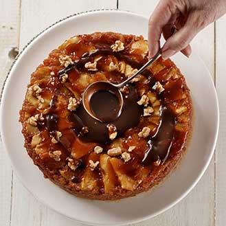 Caramel Apple Upside Down Cake Recipe