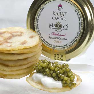 Osetra Gold Caviar Gift Set  - Gourmet Food Store