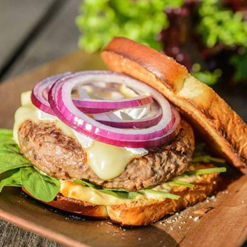 Labor Day Recipe: Lamb Burger With Brie & Spicy Sriracha Mayo Photo [1]